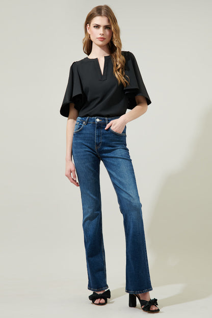 Easton Split Neck Blouse
