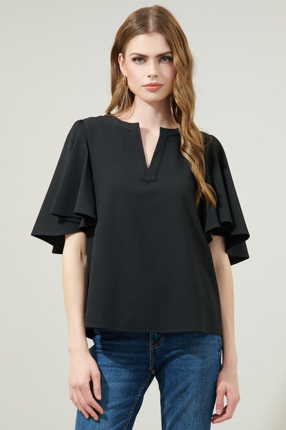 Easton Split Neck Blouse