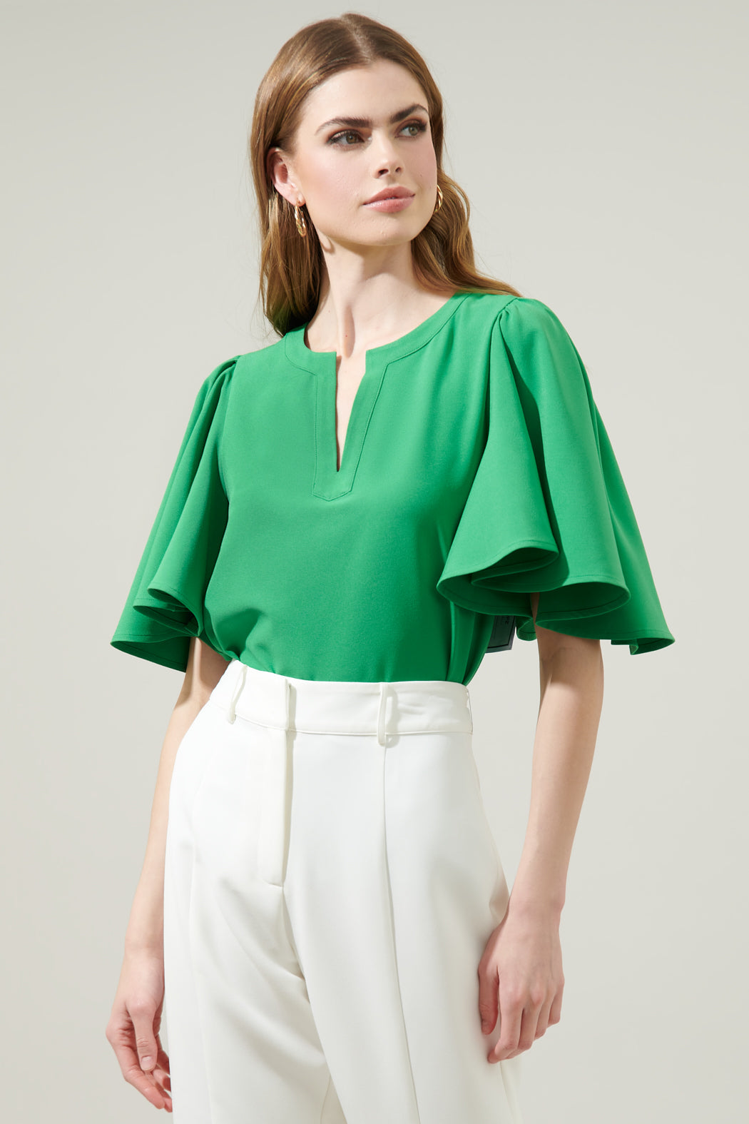 Easton Split Neck Blouse