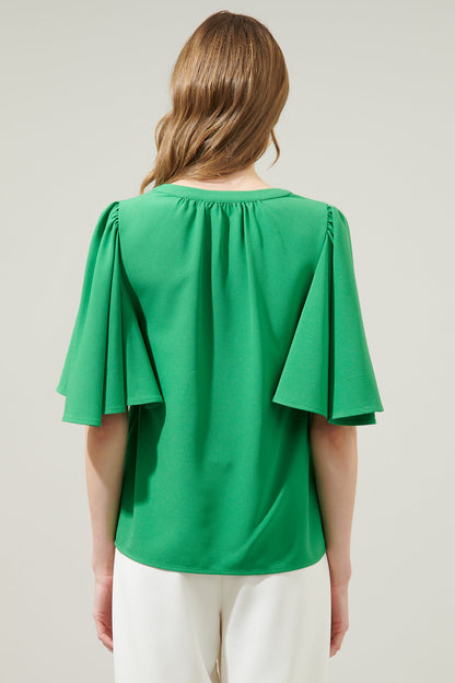 Easton Split Neck Blouse