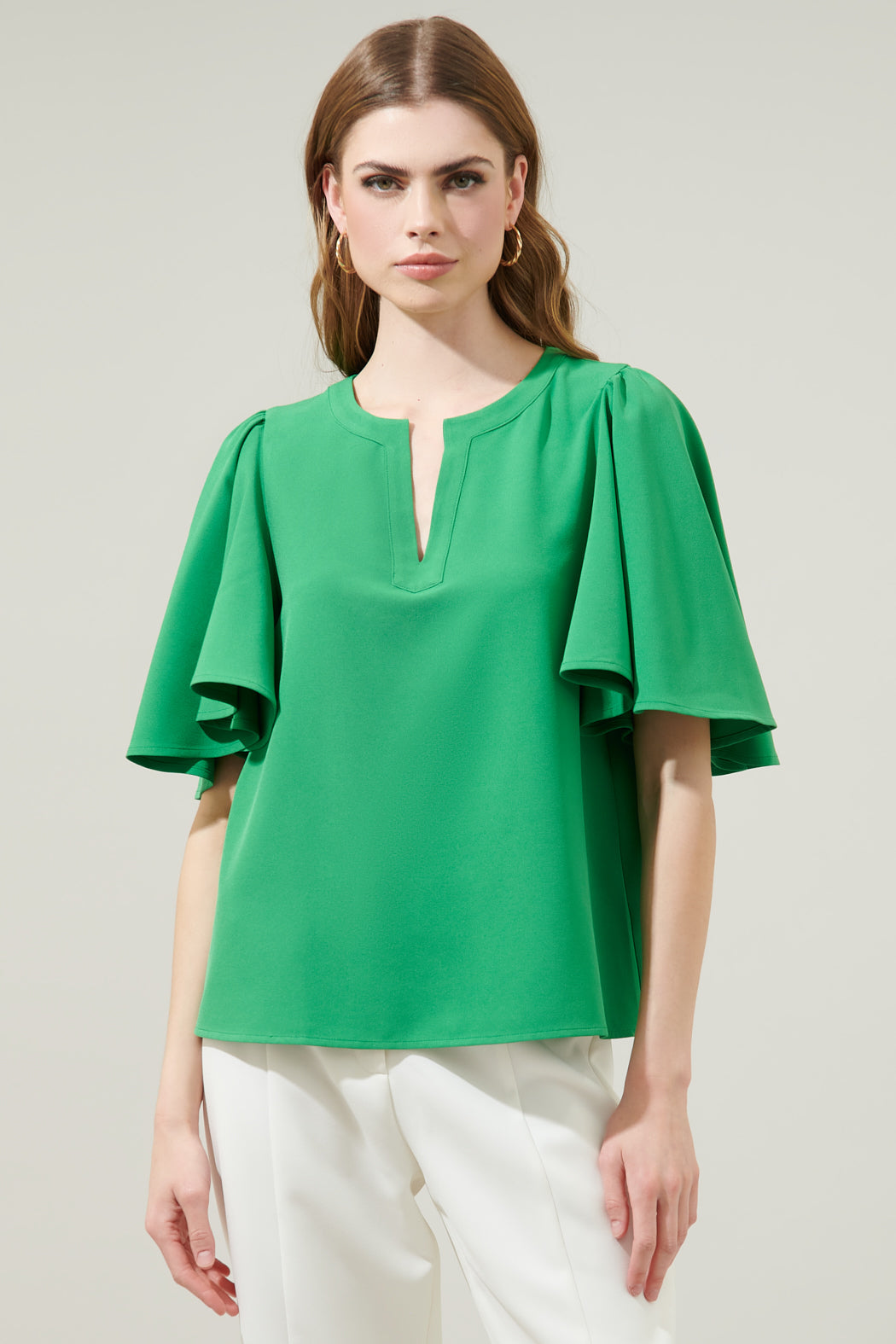 Easton Split Neck Blouse