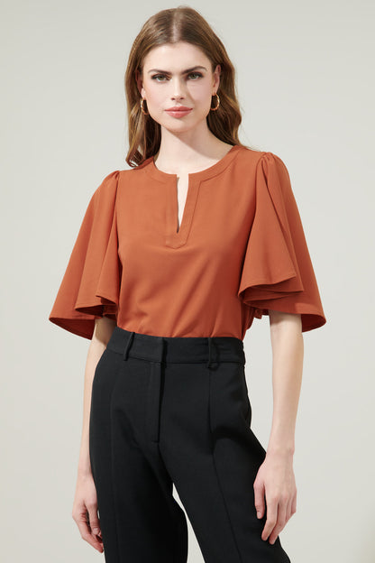 Easton Split Neck Blouse