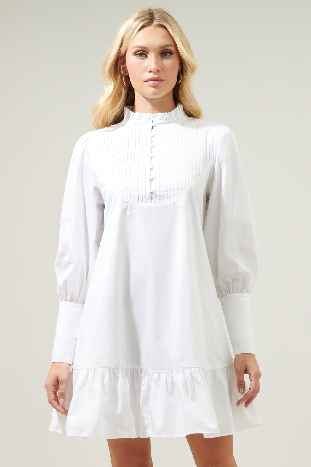 Beacher Pintuck Shift Dress