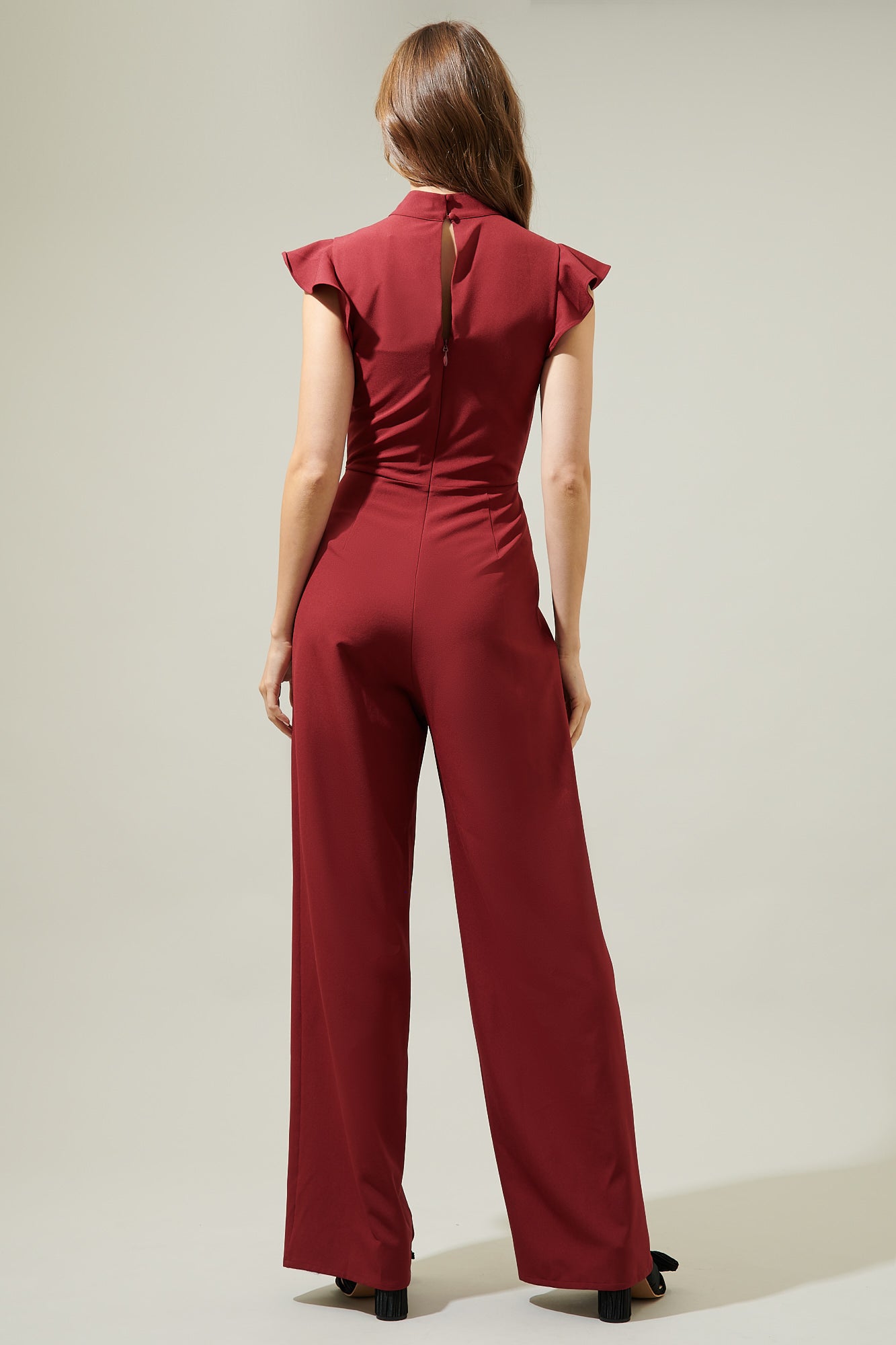 Arabella Mock Neck Wide Leg Jumpsuit