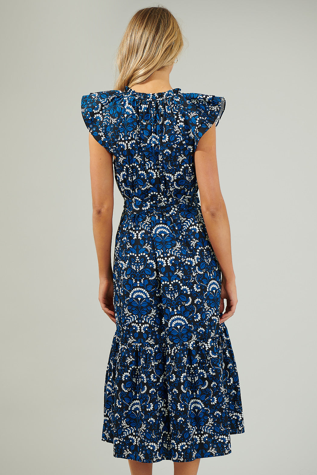 Etta Floral Charlotte Button Midi Dress