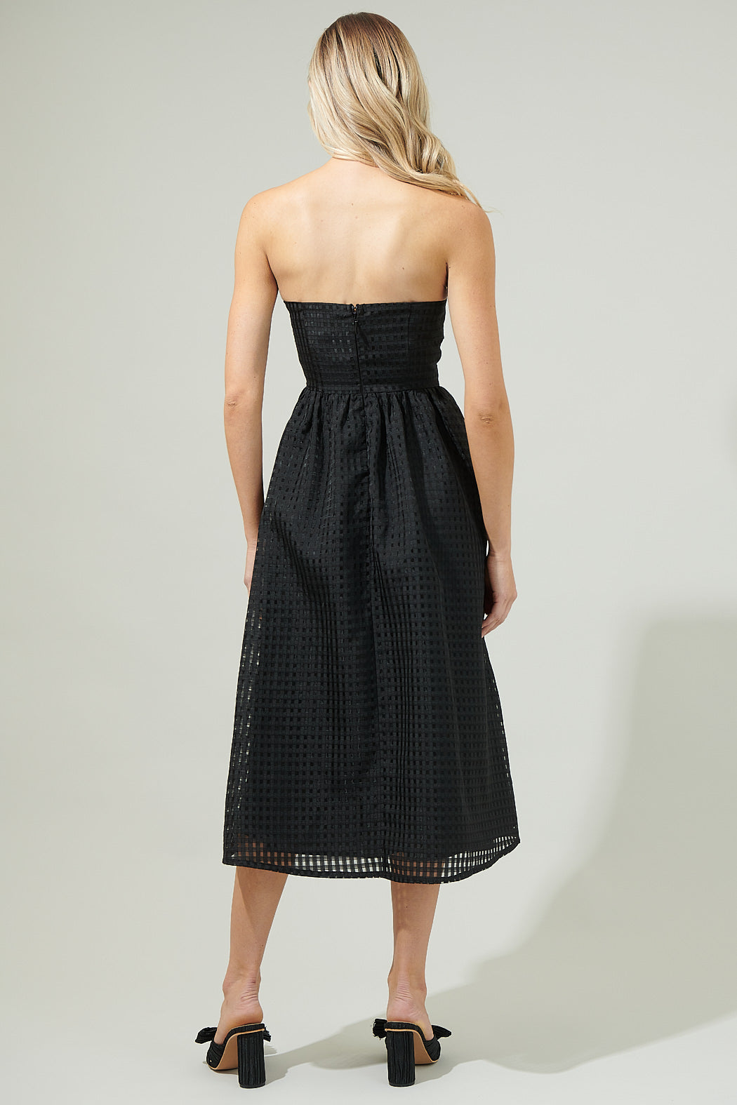 Cary Chest Bow Midi Dress