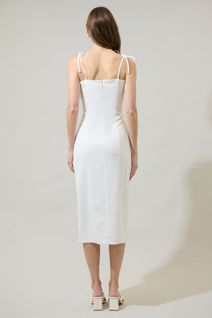 Armina Tie Strap Midi Dress