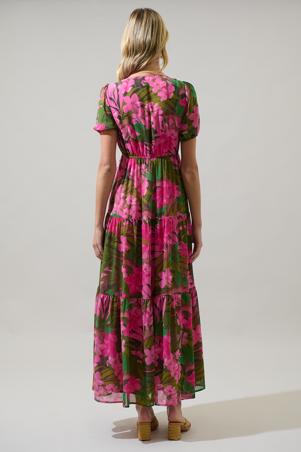 Dandi Floral Monaco Long Tiered Maxi Dress