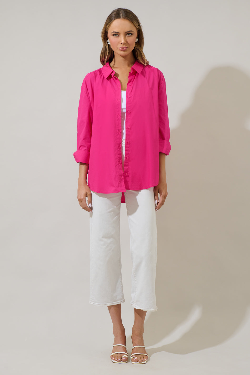 Dream State Oversized Button Down Shirt