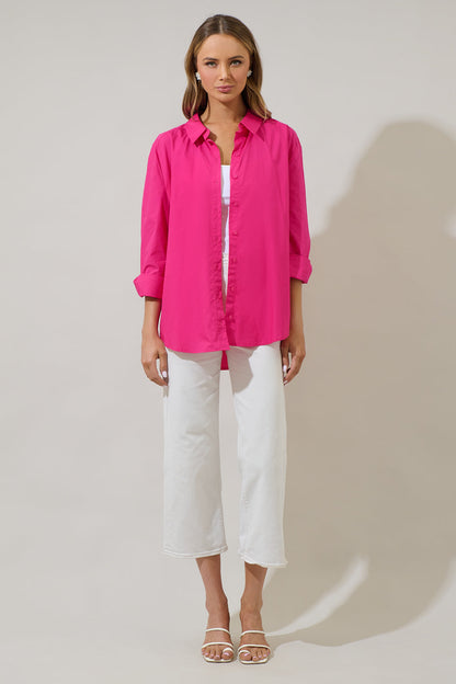 Dream State Oversized Button Down Shirt