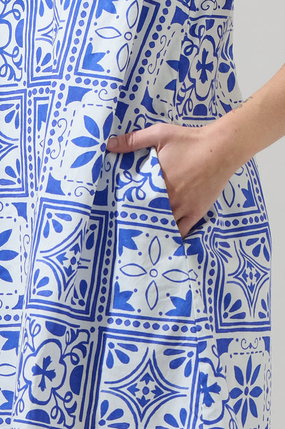Arbor Tile Lexya Collared Shift Mini Dress