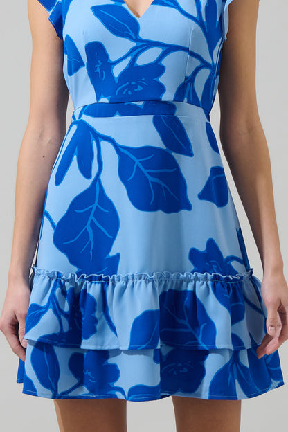 Ariya Garden Tiered Ruffle Mini Dress