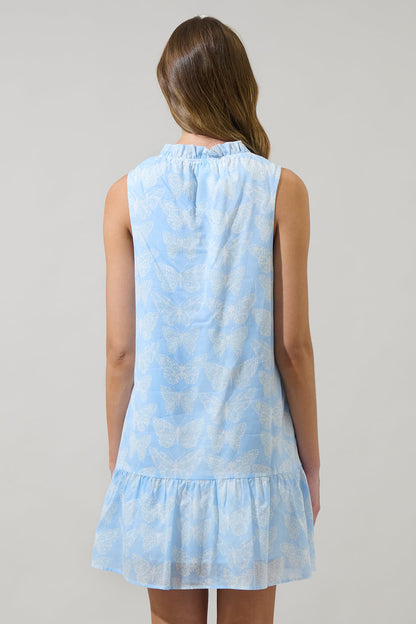 Aubry Butterfly Berity Sleeveless Mini Dress