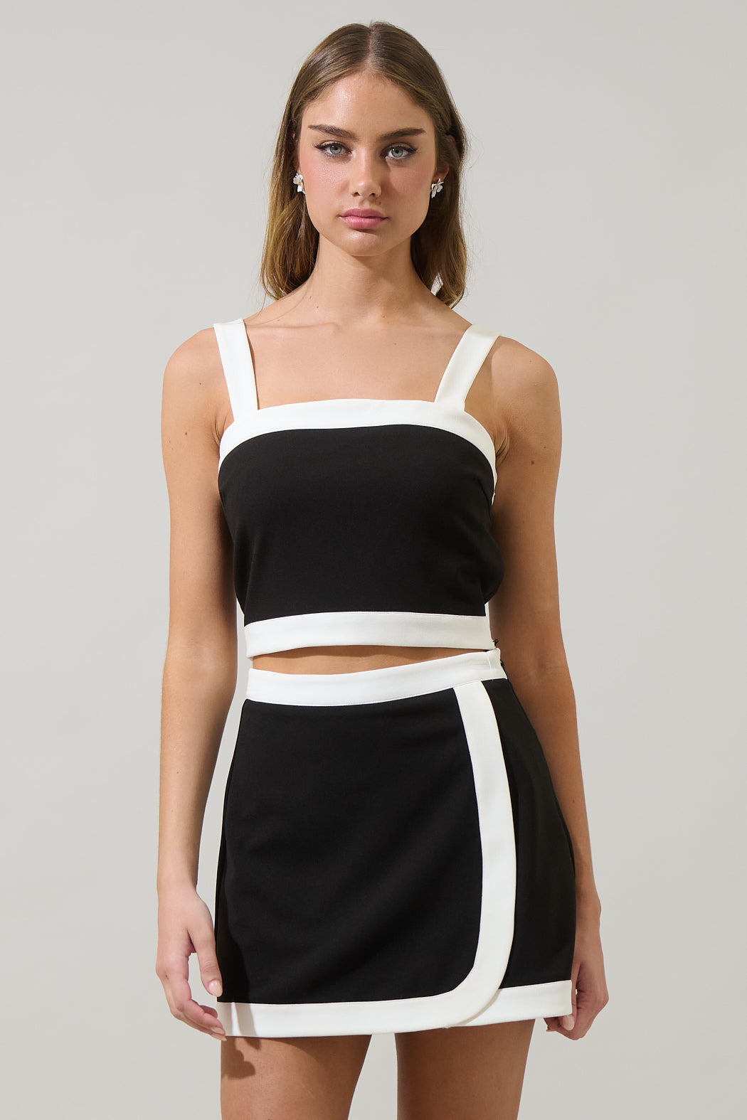 Addilyn Color Block Crop Top