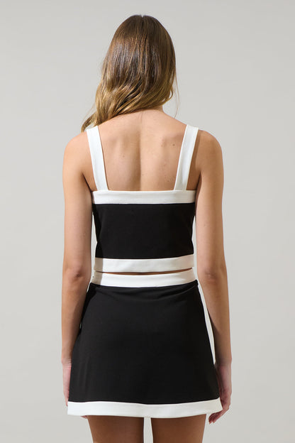 Addilyn Color Block Crop Top