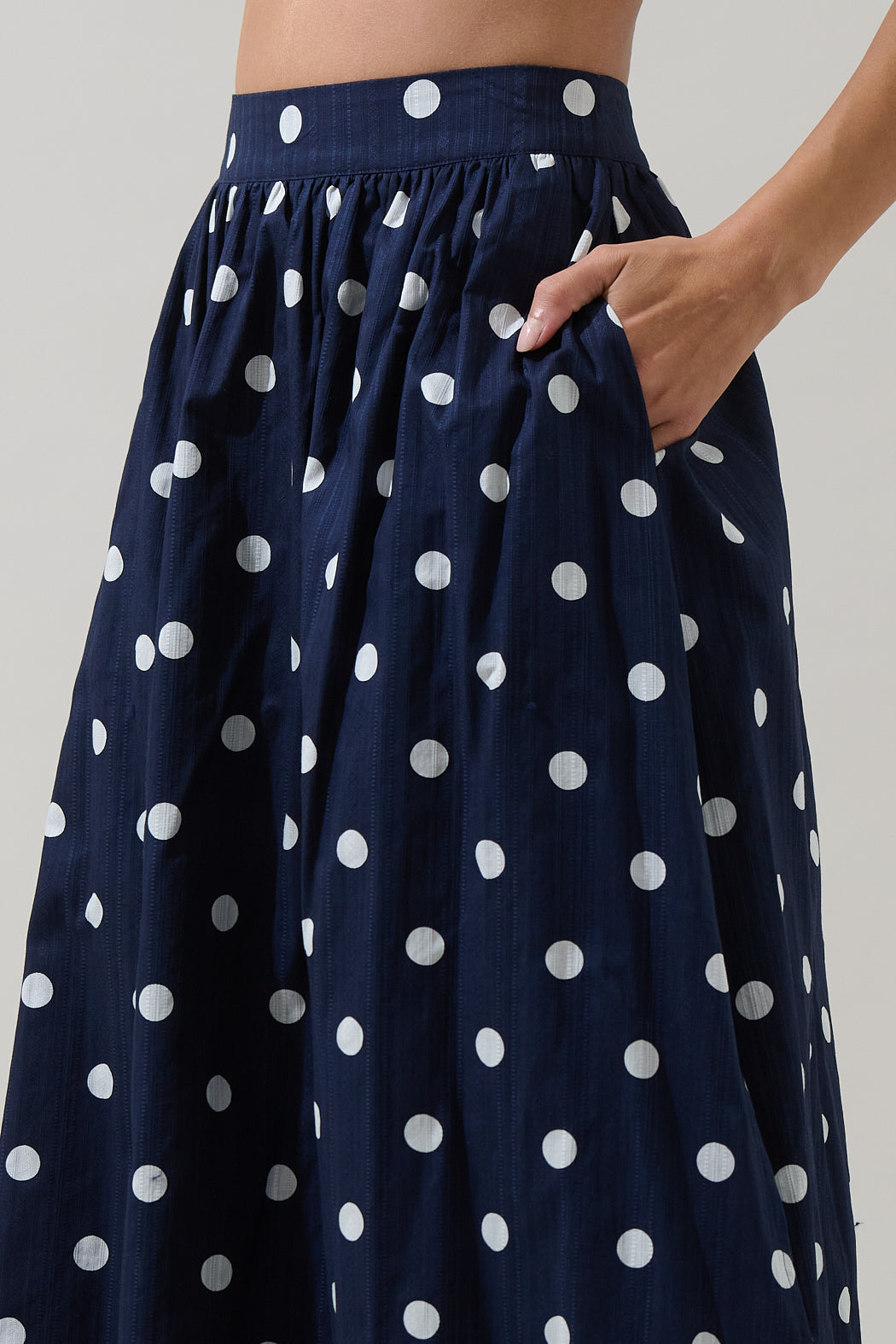 Caryn Polka Dot Maxi Skirt