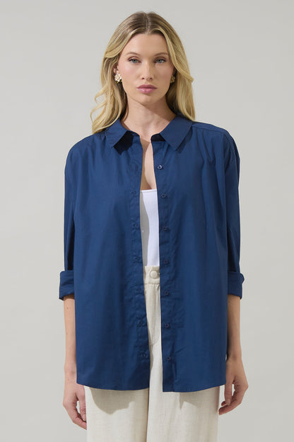 Dream State Oversized Button Down Shirt