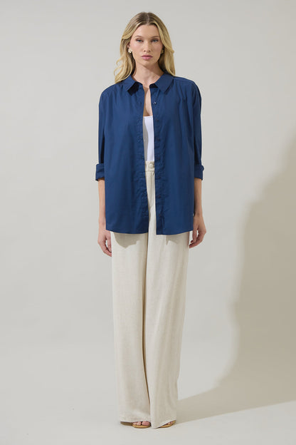 Dream State Oversized Button Down Shirt