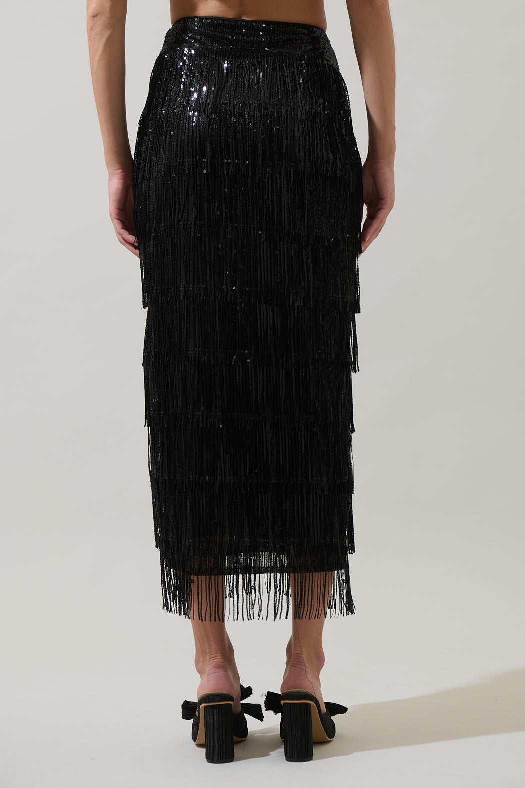 Estery Sequin Maxi Skirt