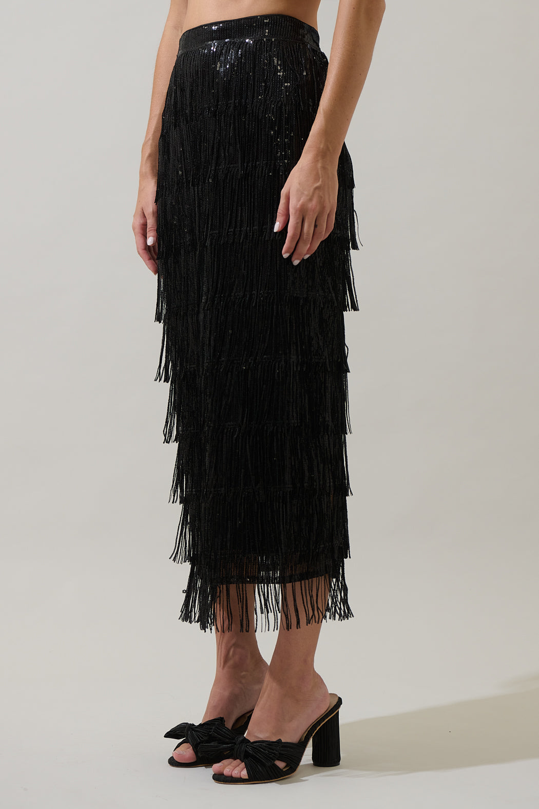 Estery Sequin Maxi Skirt