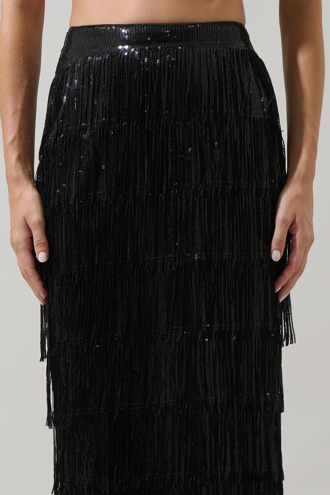 Estery Sequin Maxi Skirt