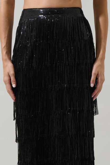 Estery Sequin Maxi Skirt