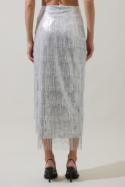 Estery Sequin Maxi Skirt