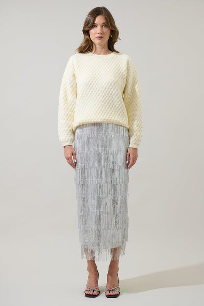 Estery Sequin Maxi Skirt