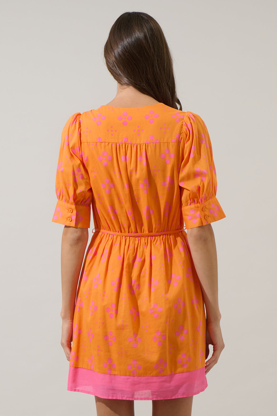 Donna Dot Elanie Button Down Mini Dress