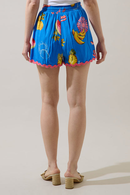 Alanie Tropical Halle Drawstring Shorts