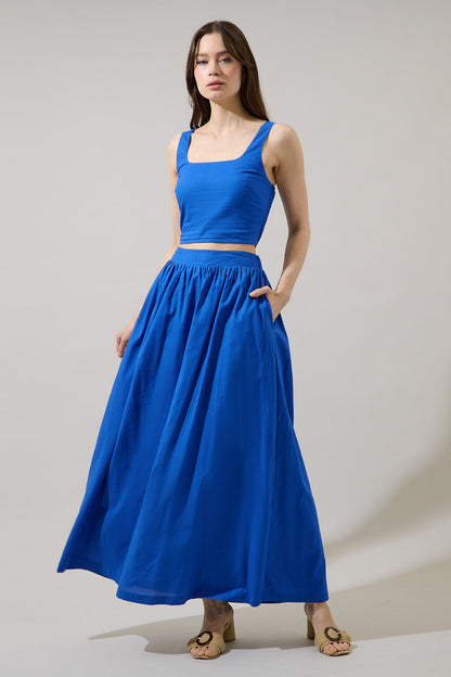 Epsie High Waisted Maxi Skirt