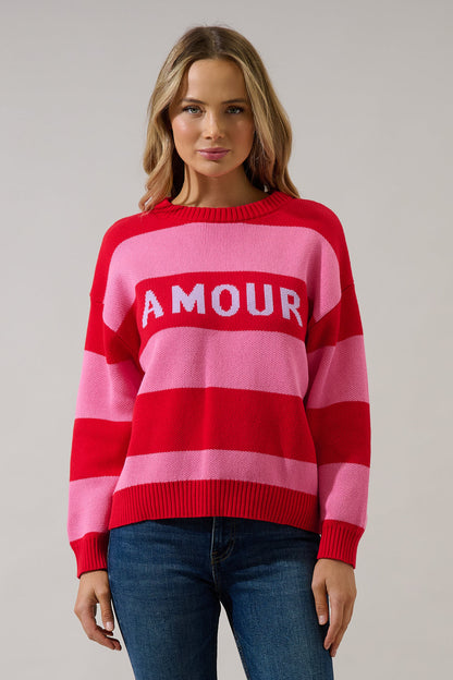Amour Stripe Sweater