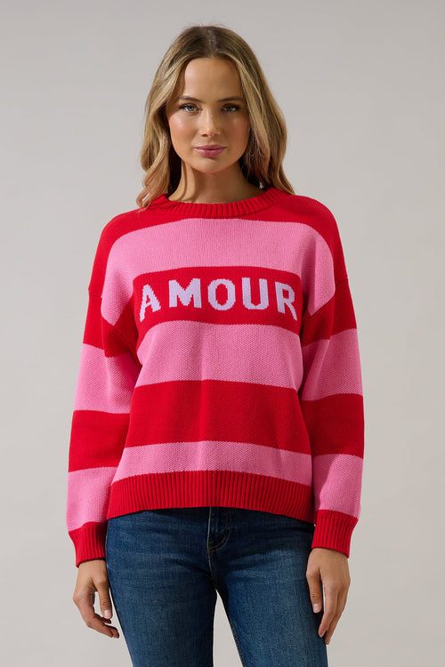 Amour Stripe Sweater