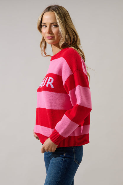 Amour Stripe Sweater