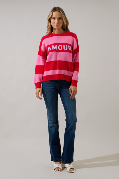 Amour Stripe Sweater