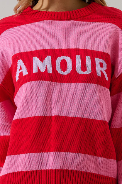 Amour Stripe Sweater
