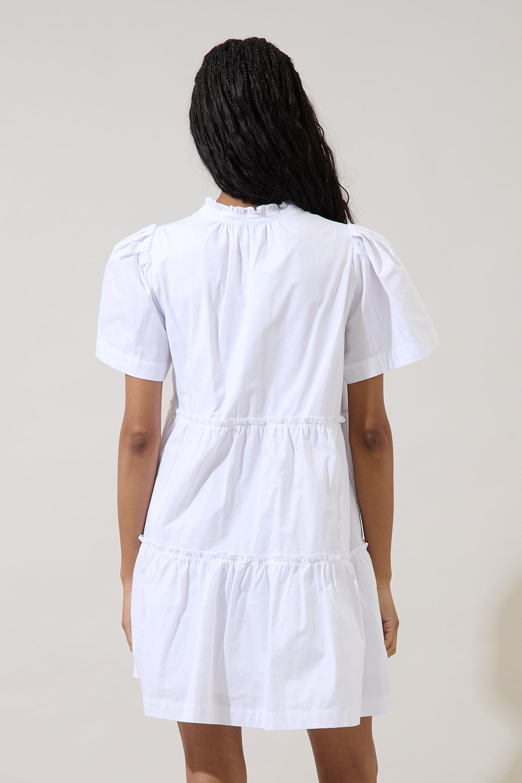 Amelia Tiered Babydoll Short Sleeve Dress