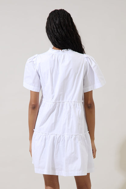 Amelia Tiered Babydoll Short Sleeve Dress
