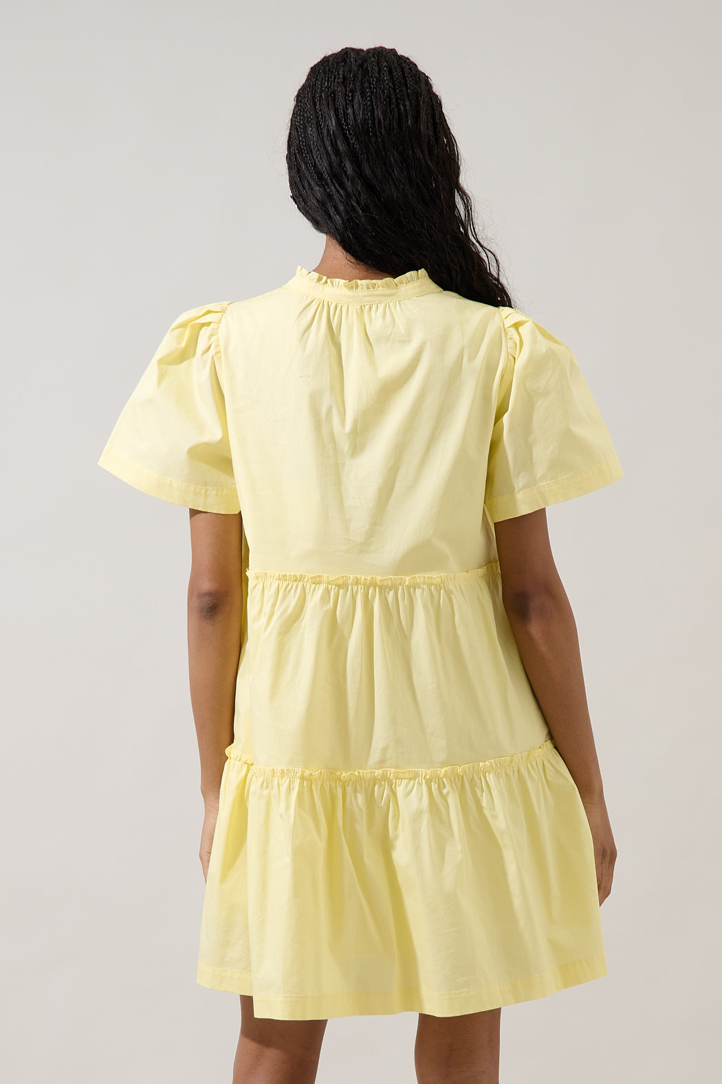 Amelia Tiered Babydoll Short Sleeve Dress