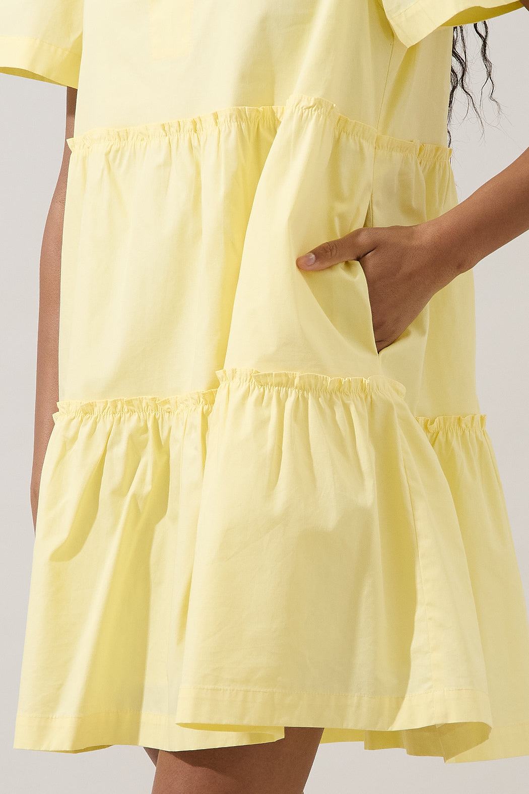 Amelia Tiered Babydoll Short Sleeve Dress