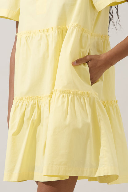 Amelia Tiered Babydoll Short Sleeve Dress