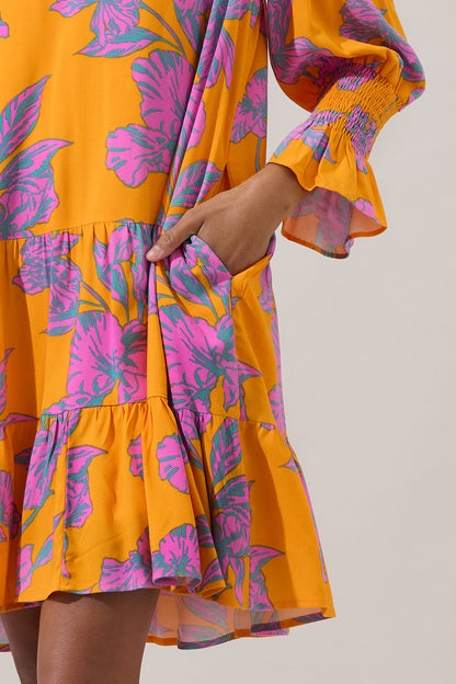 Anamy Shift Mini Dress Floral