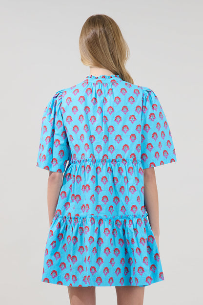 Dixie Split Neck Shift Dress Floral