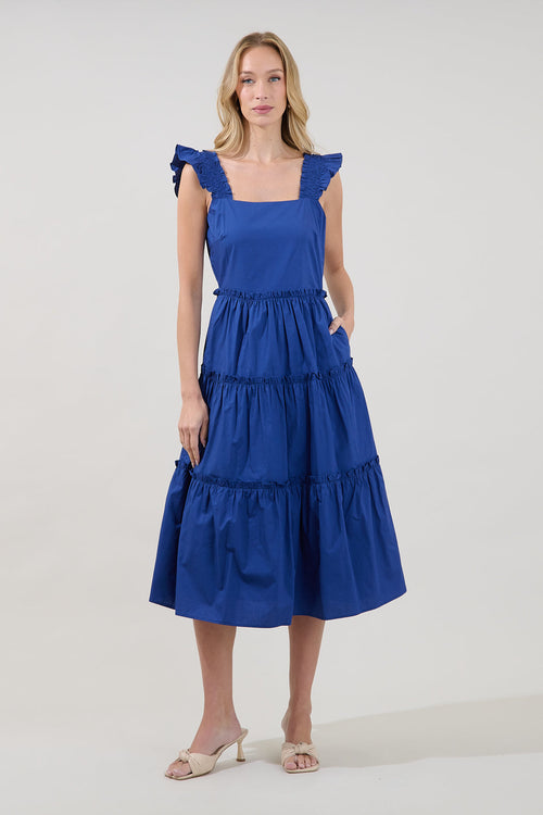 Aurie Tiered Midi Dress