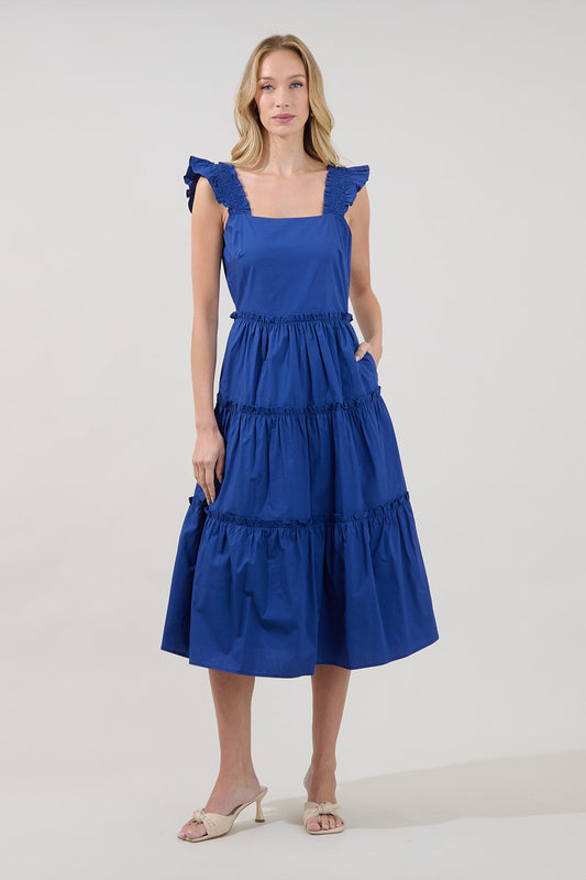 Aurie Tiered Midi Dress