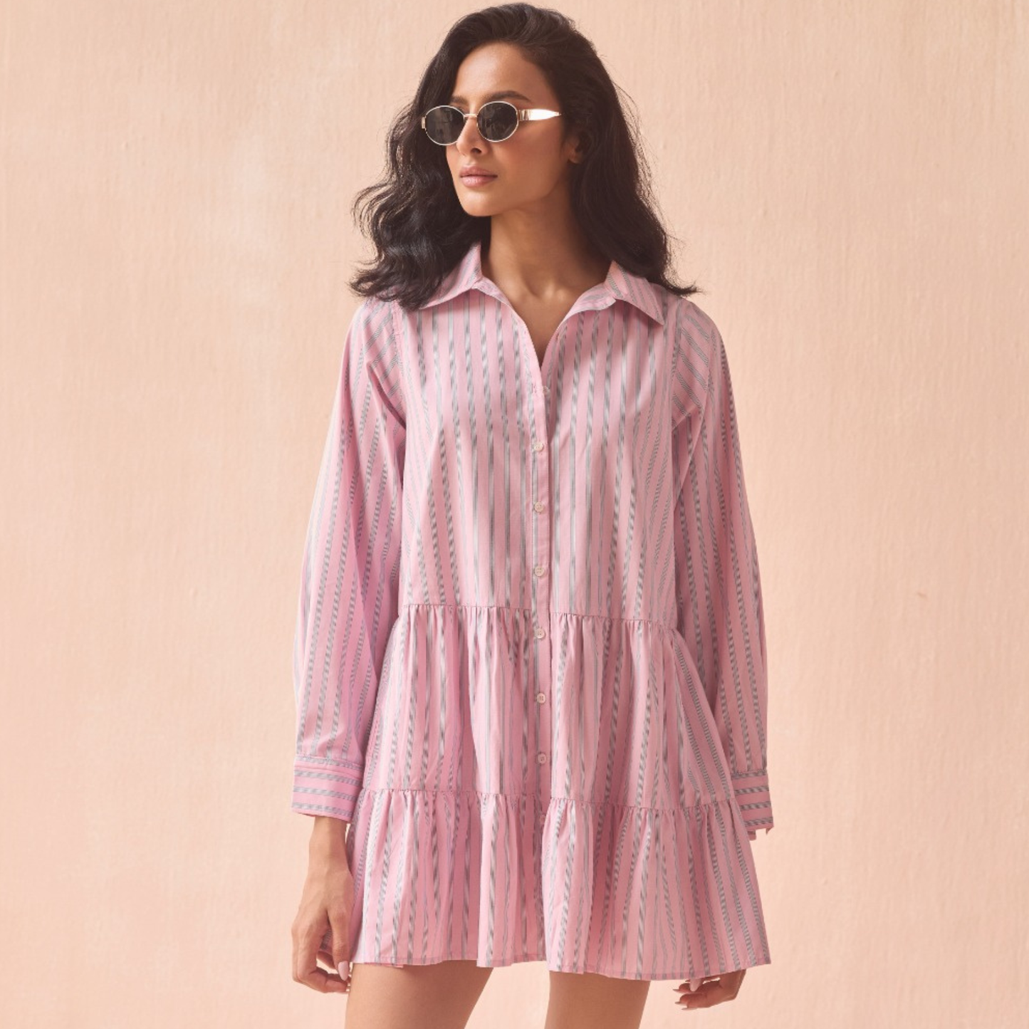 OMIKA Tula Mini Shirt Dress