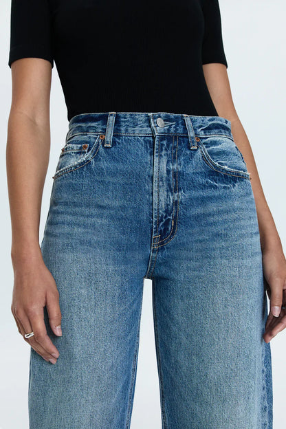 PISTOLA Wes High Rise Barrel Jean