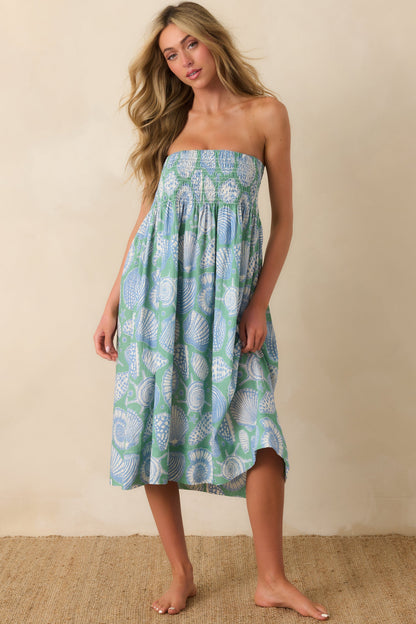 Paradisa Siesta Key Oceana Blue Multi Convertible Skirt Dress