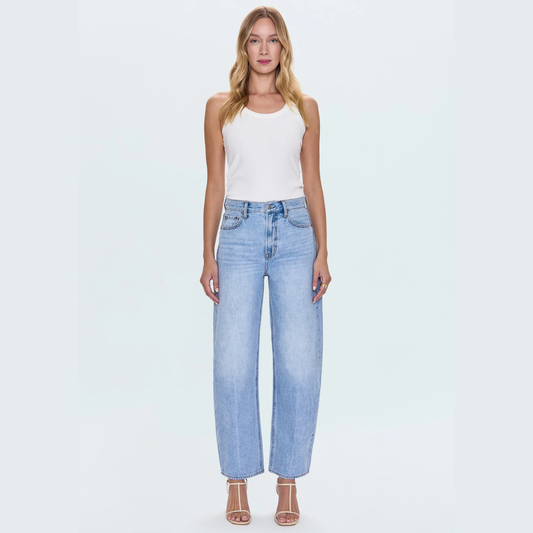 PISTOLA Wes High Rise Barrel Jean