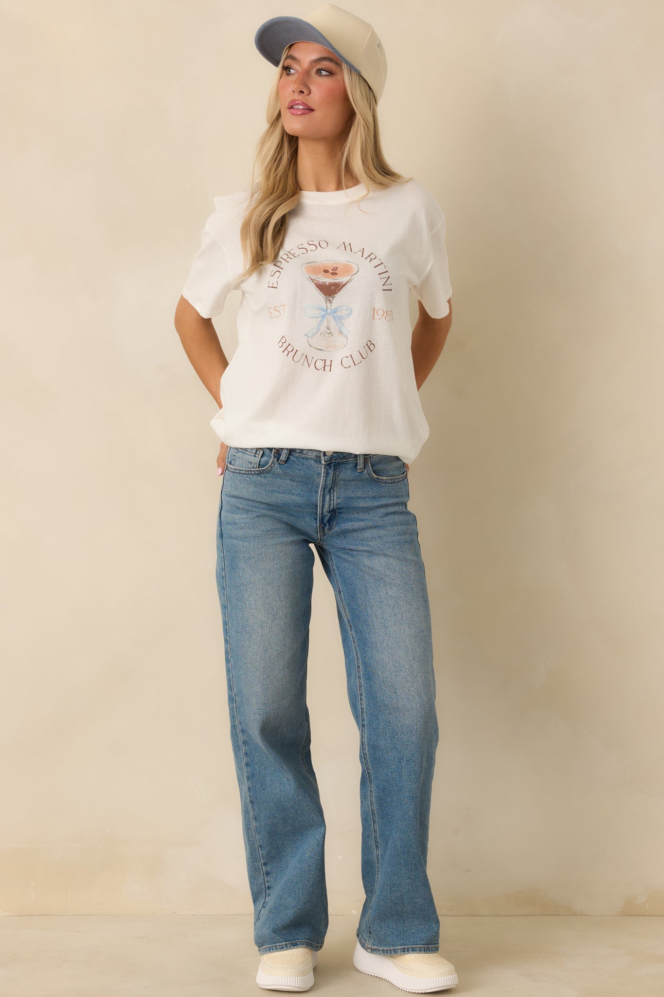 Z Supply Vanilla Ice Espresso Martini Cotton Boyfriend Tee